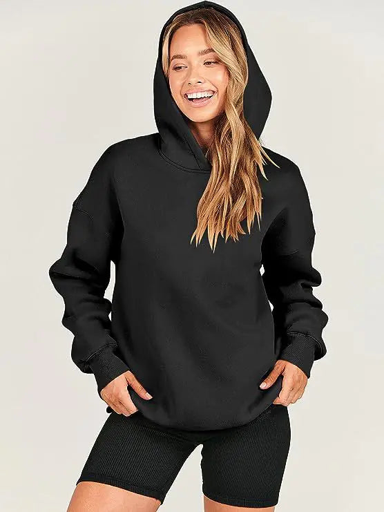Women's Loose Hooded Sports Sweater for Leisure Wear